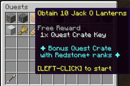 Obtain 10 Jack O Lanterns Quest