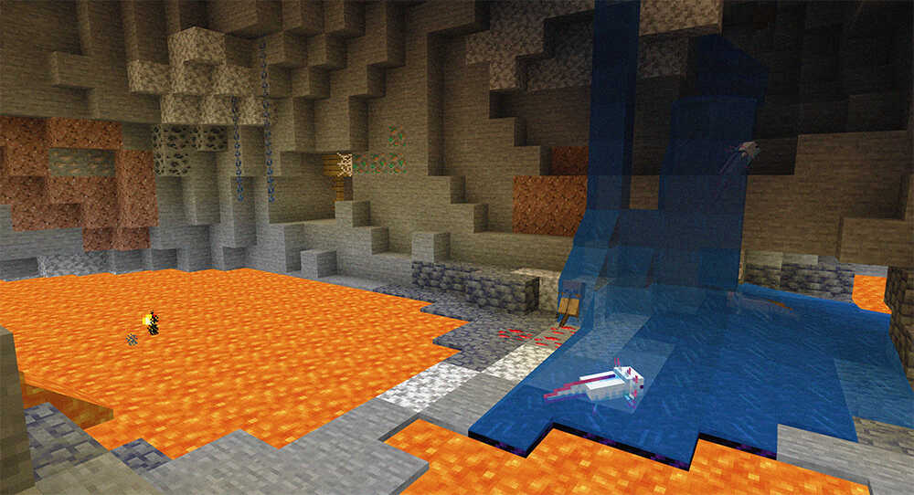 Minecraft 1.17 Update: Caves & Cliffs, Axolotl