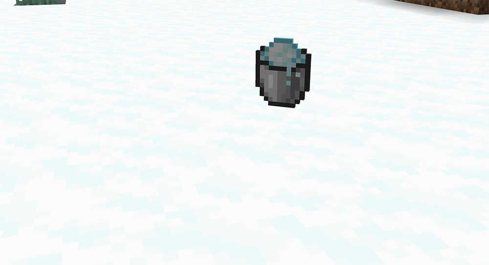 Minecraft 1.17 Snow Powder Bucket