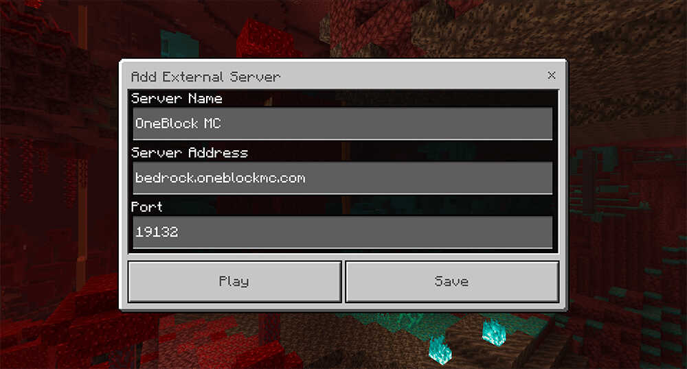 Minecraft Bedrock Server Out OneBlock MC