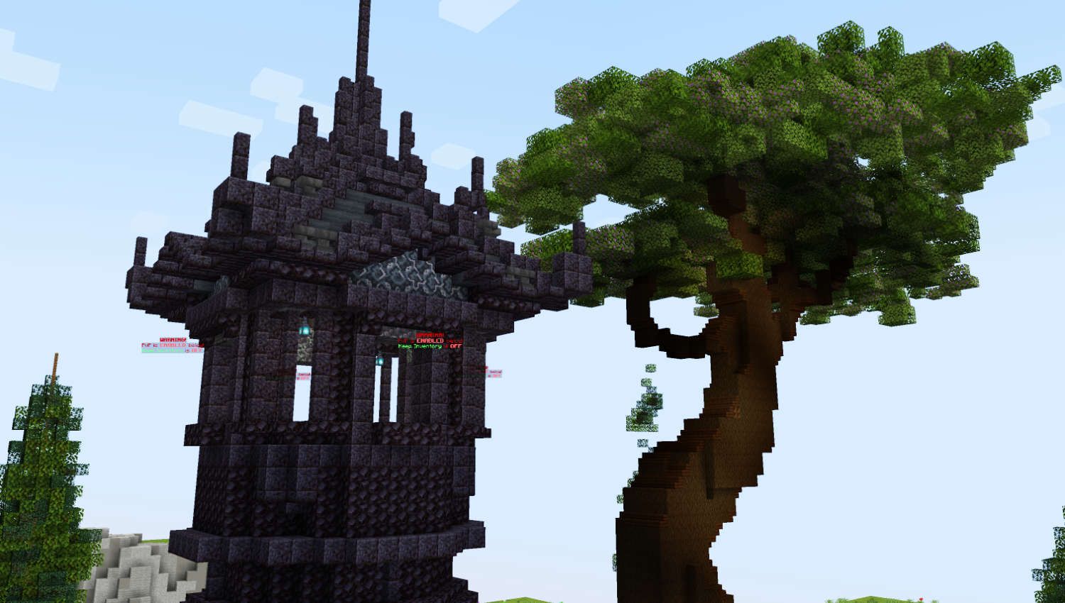 Tower in OneBlock Minecraft
