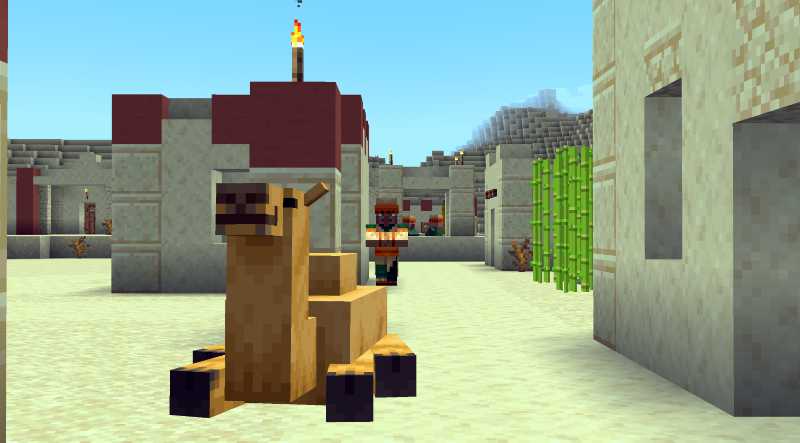 Camel in Minecraft 1.20 Village