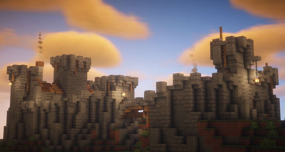 Minecraft Castle Build (Credit: Bolvian)